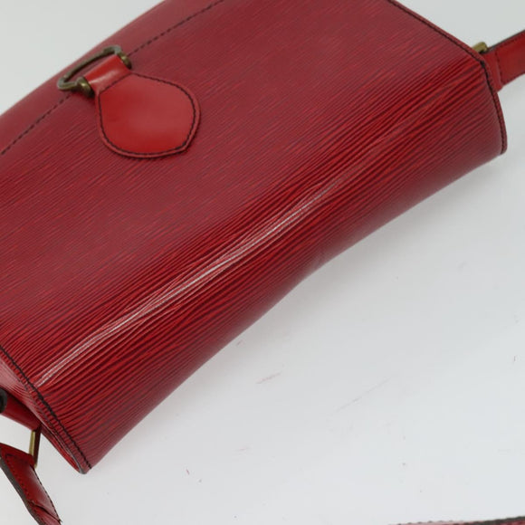 LOUIS VUITTON Epi Saint Cloud GM Shoulder Bag Red M52197 LV Auth ep8256