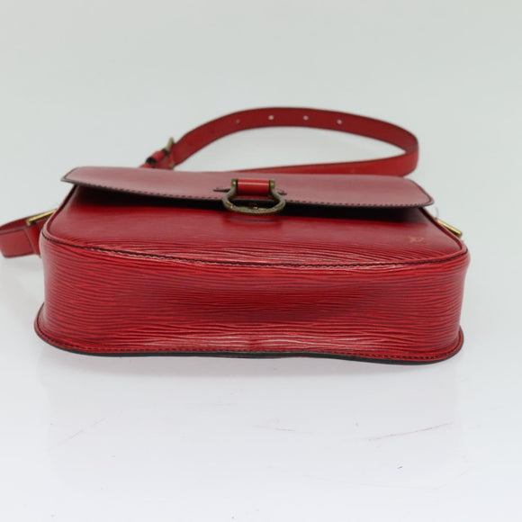 LOUIS VUITTON Epi Saint Cloud GM Shoulder Bag Red M52197 LV Auth ep8256
