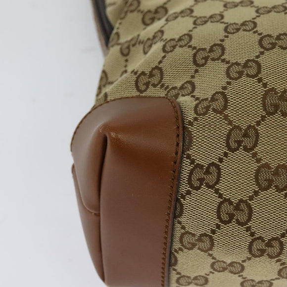 GUCCI GG Canvas Web Sherry Line Shoulder Bag Beige Red Green 337598 Auth ep8262