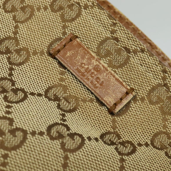 GUCCI GG Canvas Web Sherry Line Shoulder Bag Beige Red Green 337598 Auth ep8262