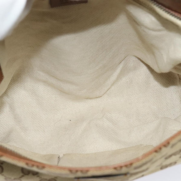 GUCCI GG Canvas Web Sherry Line Shoulder Bag Beige Red Green 337598 Auth ep8262