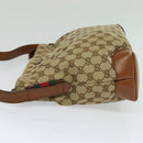 GUCCI GG Canvas Web Sherry Line Shoulder Bag Beige Red Green 337598 Auth ep8262-3