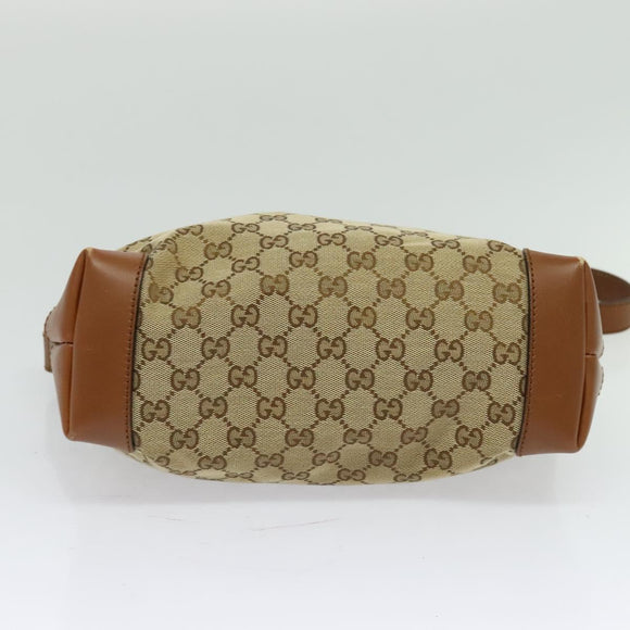 GUCCI GG Canvas Web Sherry Line Shoulder Bag Beige Red Green 337598 Auth ep8262