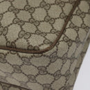 GUCCI GG Supreme Shoulder Bag PVC Beige Auth ep8266-15