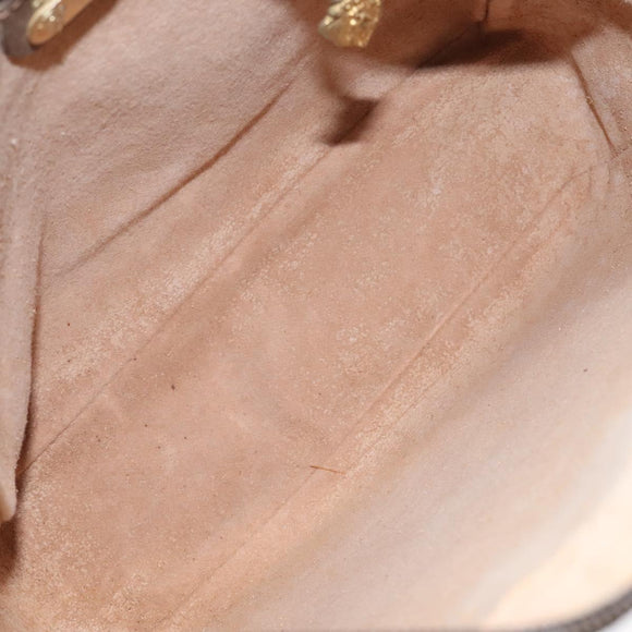 GUCCI GG Supreme Shoulder Bag PVC Beige Auth ep8266