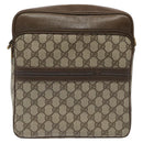 GUCCI GG Supreme Shoulder Bag PVC Beige Auth ep8266-13