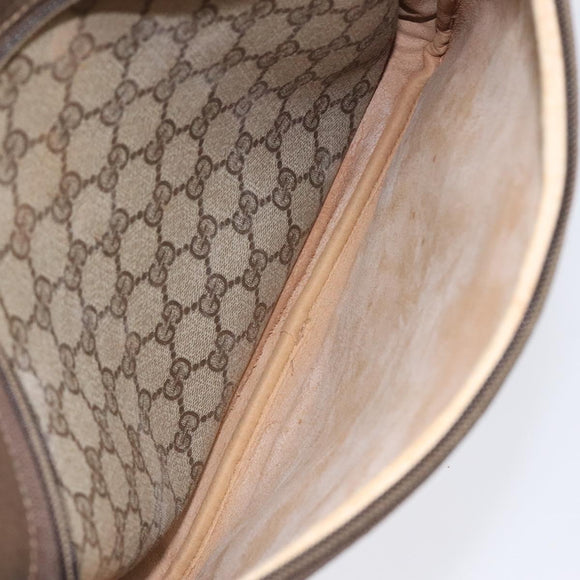 GUCCI GG Supreme Shoulder Bag PVC Beige Auth ep8266