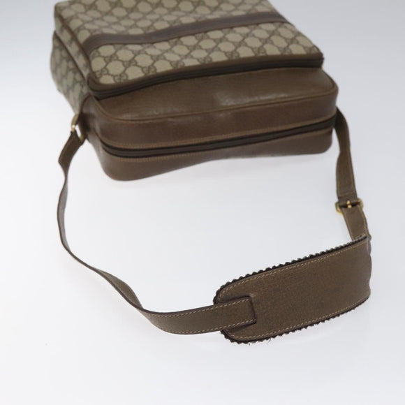 GUCCI GG Supreme Shoulder Bag PVC Beige Auth ep8266