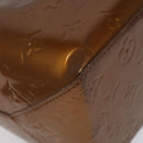 LOUIS VUITTON Monogram Vernis Reade MM Hand Bag Bronze M91143 LV Auth ep8272-15