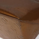 LOUIS VUITTON Monogram Vernis Reade MM Hand Bag Bronze M91143 LV Auth ep8272-16