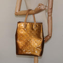 LOUIS VUITTON Monogram Vernis Reade MM Hand Bag Bronze M91143 LV Auth ep8272-21