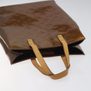 LOUIS VUITTON Monogram Vernis Reade MM Hand Bag Bronze M91143 LV Auth ep8272-6