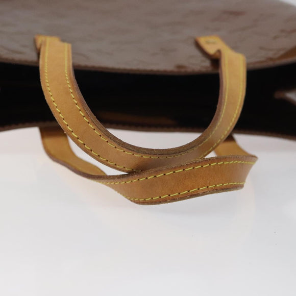 LOUIS VUITTON Monogram Vernis Reade MM Hand Bag Bronze M91143 LV Auth ep8272