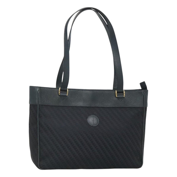 GUCCI Tote Bag Canvas Navy Gold 001 865 1525 Auth ep8277