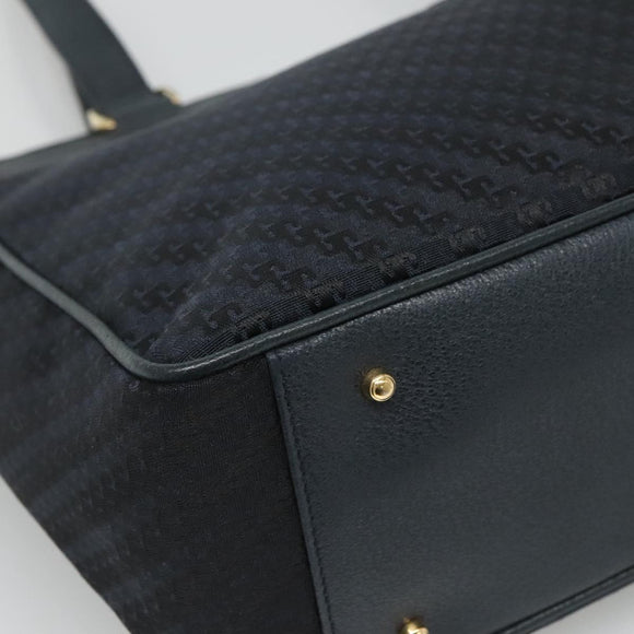 GUCCI Tote Bag Canvas Navy Gold 001 865 1525 Auth ep8277