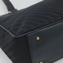 GUCCI Tote Bag Canvas Navy Gold 001 865 1525 Auth ep8277-14