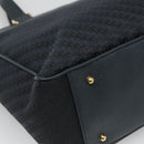 GUCCI Tote Bag Canvas Navy Gold 001 865 1525 Auth ep8277-13