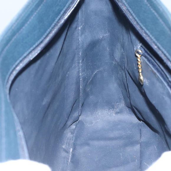 GUCCI Tote Bag Canvas Navy Gold 001 865 1525 Auth ep8277