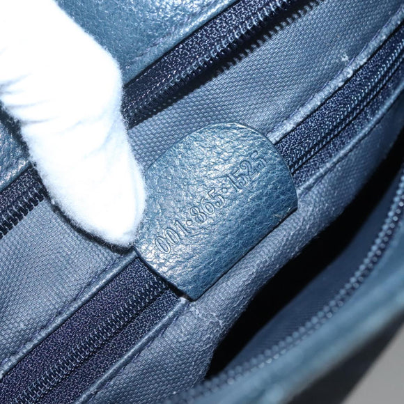 GUCCI Tote Bag Canvas Navy Gold 001 865 1525 Auth ep8277