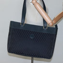 GUCCI Tote Bag Canvas Navy Gold 001 865 1525 Auth ep8277-21
