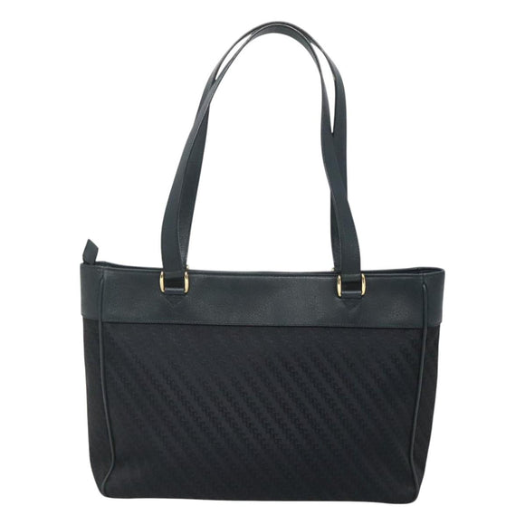 GUCCI Tote Bag Canvas Navy Gold 001 865 1525 Auth ep8277