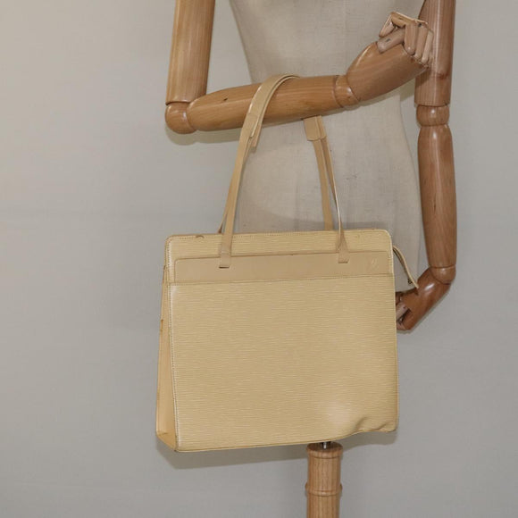 LOUIS VUITTON Epi Croisette PM Tote Bag Vanilla M5249A LV Auth ep8301
