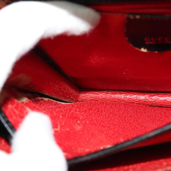 GUCCI Hand Bag Leather Black 001 2046 1719 Auth ep8304