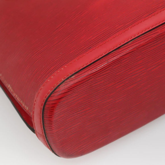 LOUIS VUITTON Epi Lussac Shoulder Bag Red M52287 LV Auth ep8305