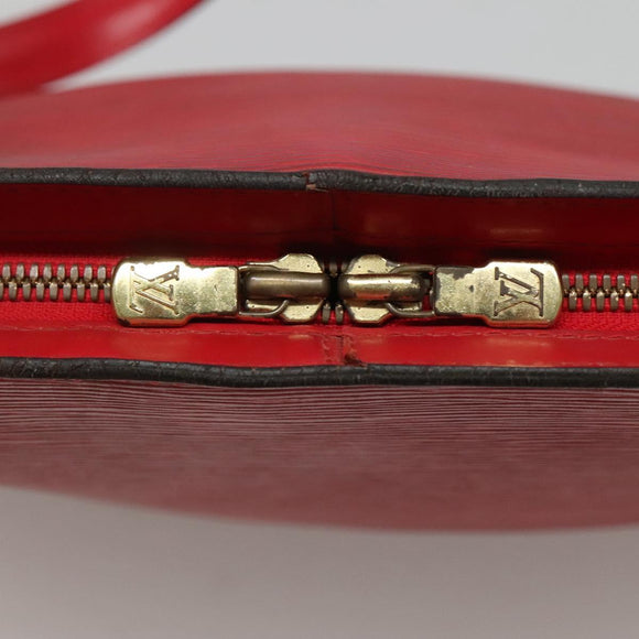 LOUIS VUITTON Epi Lussac Shoulder Bag Red M52287 LV Auth ep8305