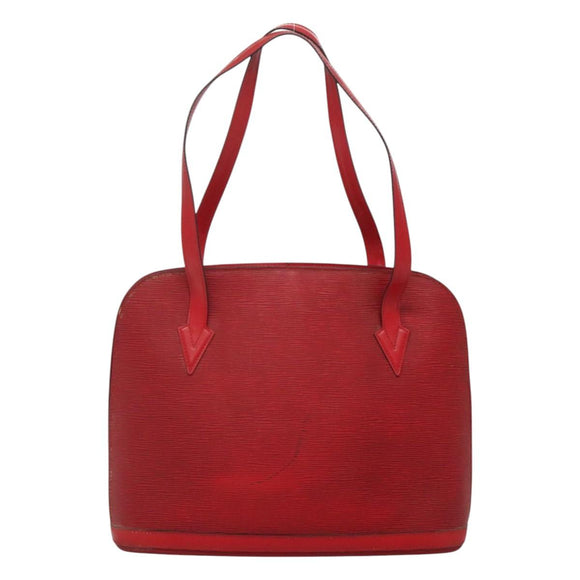 LOUIS VUITTON Epi Lussac Shoulder Bag Red M52287 LV Auth ep8305