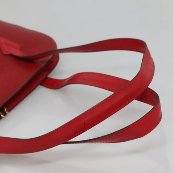 LOUIS VUITTON Epi Lussac Shoulder Bag Red M52287 LV Auth ep8305