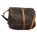 LOUIS VUITTON Monogram Saumur 35 Shoulder Bag M42254 LV Auth ep8310-1