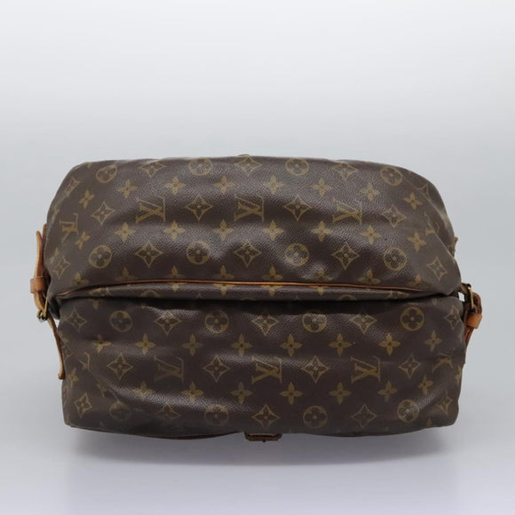 LOUIS VUITTON Monogram Saumur 35 Shoulder Bag M42254 LV Auth ep8310