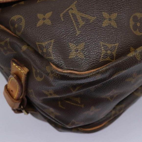 LOUIS VUITTON Monogram Saumur 35 Shoulder Bag M42254 LV Auth ep8310