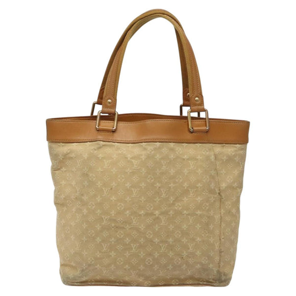 LOUIS VUITTON Monogram Mini Lucille GM Tote Bag Beige M92683 LV Auth ep8323