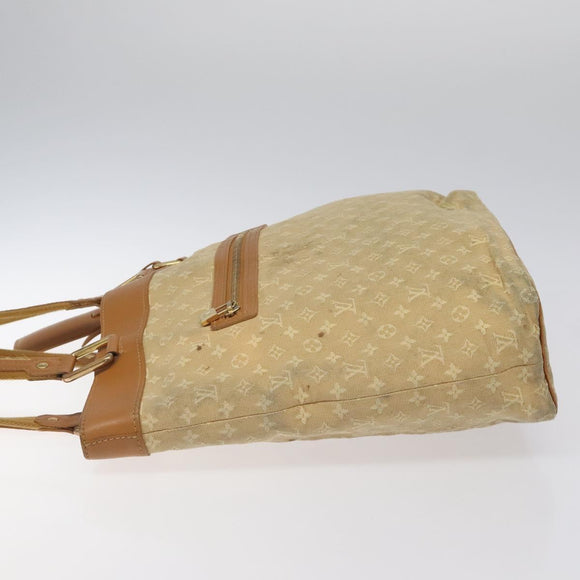 LOUIS VUITTON Monogram Mini Lucille GM Tote Bag Beige M92683 LV Auth ep8323