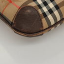 Burberrys Nova Check Tote Bag Canvas Beige Gold Auth ep8331-9