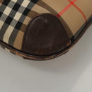 Burberrys Nova Check Tote Bag Canvas Beige Gold Auth ep8331-14