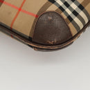 Burberrys Nova Check Tote Bag Canvas Beige Gold Auth ep8331-15