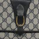 GUCCI GG Supreme Shoulder Bag PVC Navy Gold 904 02 050 Auth ep8341-17