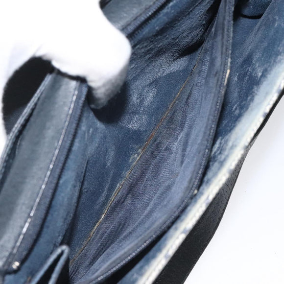 GUCCI GG Supreme Shoulder Bag PVC Navy Gold 904 02 050 Auth ep8341