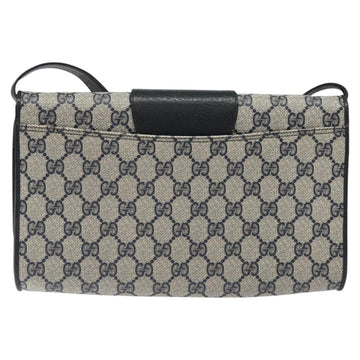 GUCCI GG Supreme Shoulder Bag PVC Navy Gold 904 02 050 Auth ep8341 - 0