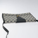 GUCCI GG Supreme Shoulder Bag PVC Navy Gold 904 02 050 Auth ep8341-6