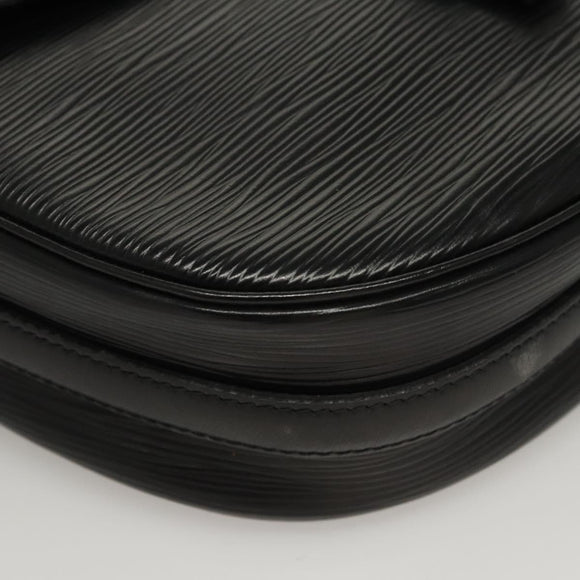 LOUIS VUITTON Epi Jeune Fille MM Shoulder Bag Black M52152 LV Auth ep8347