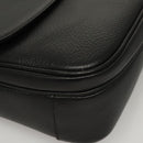 Burberrys Shoulder Bag Leather Black Gold Auth ep8351-9