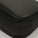 Burberrys Shoulder Bag Leather Black Gold Auth ep8351-16