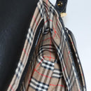 Burberrys Shoulder Bag Leather Black Gold Auth ep8351-18