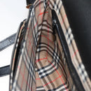 Burberrys Shoulder Bag Leather Black Gold Auth ep8351-19