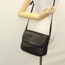 Burberrys Shoulder Bag Leather Black Gold Auth ep8351-21