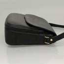 Burberrys Shoulder Bag Leather Black Gold Auth ep8351-3